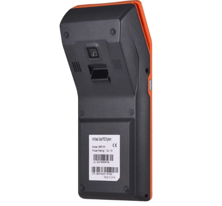 Android Pda Pos Terminal Thermal Printer Barcode Scanner Handheld POS Machine Android 8.1 with Mobile Pos Machine Blue Tooth A4