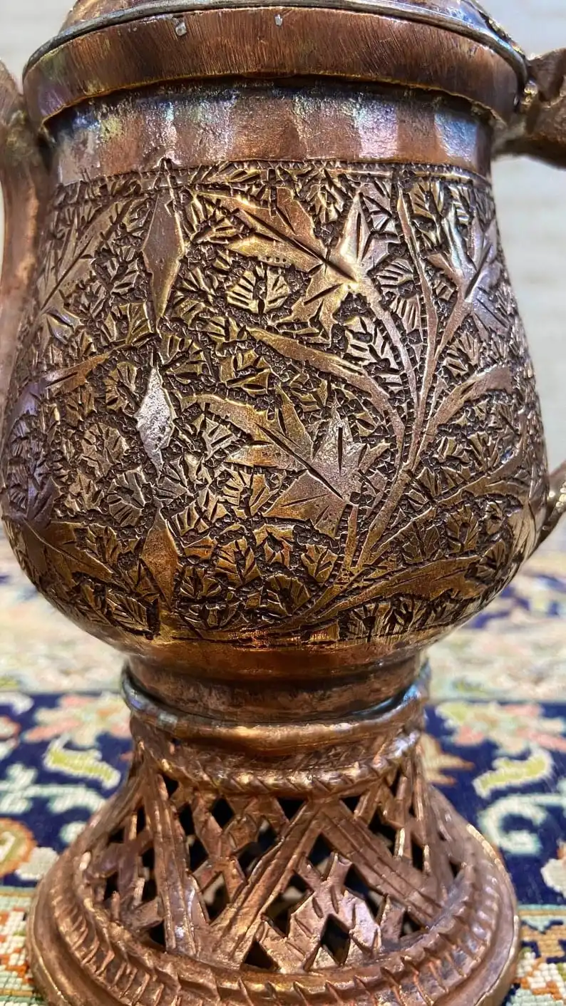 Kashmiri Copper Samovar Kettles Tea Pots For Parties