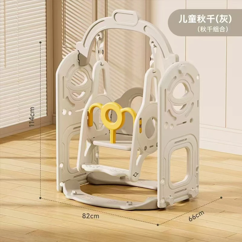 9 In 1Kids Toddler Plastic Indoor Playground Slide And Swing Set Baby Climber Slide Play Set with Basketball Hoop