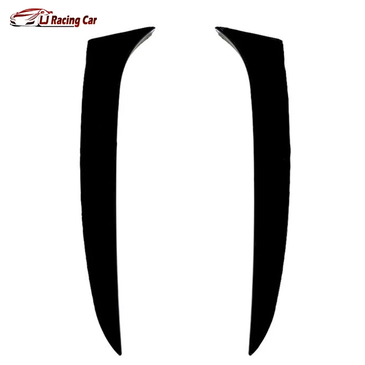 Glossy Black Window Rear Spoiler Side Wing Splitter Trim Cover For Kia Sportage R 2011 2012 2013 2014 2015