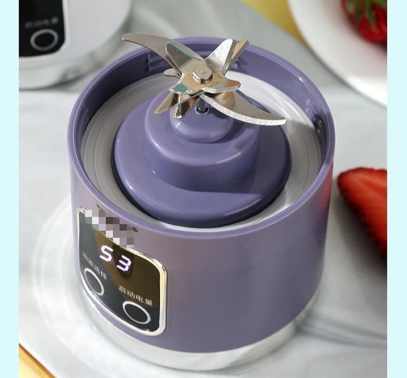 Portable Blender - Personal Blender USB Rechargeable - Mini Blender - Traveling Fruit Veggie Juicer Cup for Home, Sport, Office