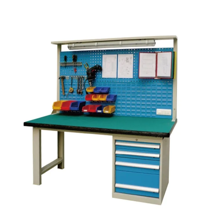 Customized Heavy Load Industrial Workbench Work Bench with Tool Rack