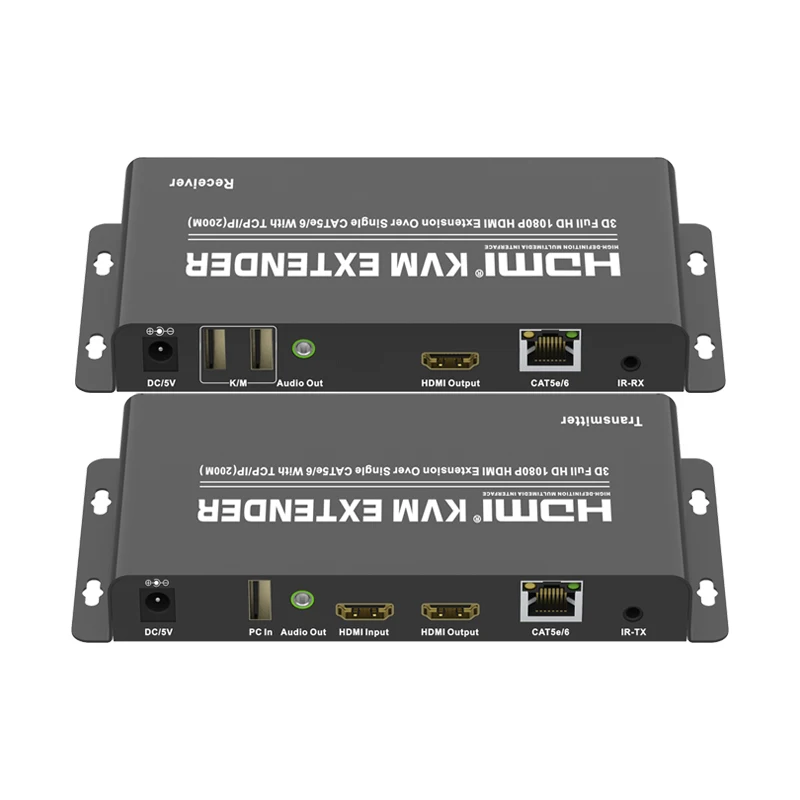 Удлинитель J51200JSAT Haxsigon KVM 200M поддерживает дистанционное управление клавиатурой и мышью KVM Extender 1,3