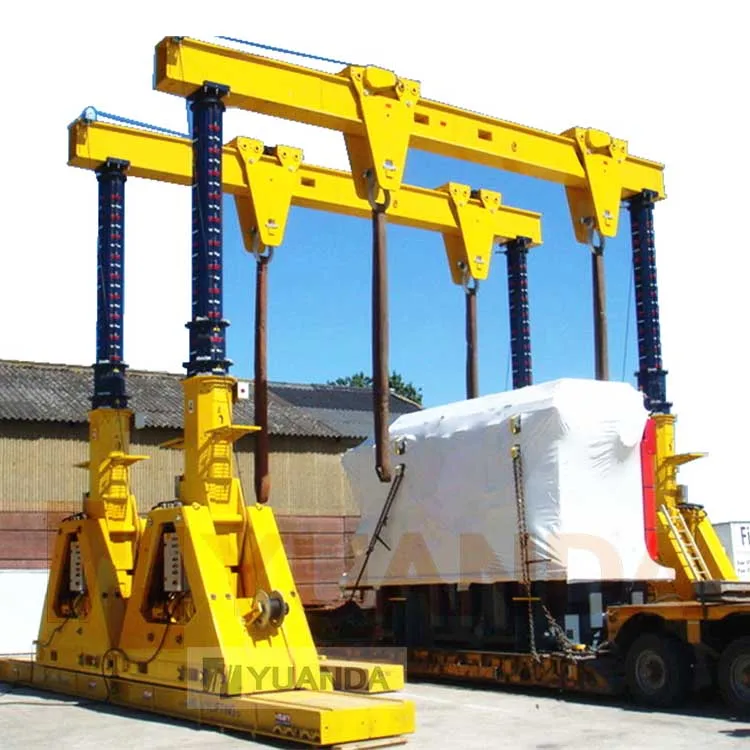 Телескопическая гидравлическая козловая система 50 80 100 120 150 200 тонны 220 250 300 350 400 600 900 тонный гидравлический козловой кран для продажи