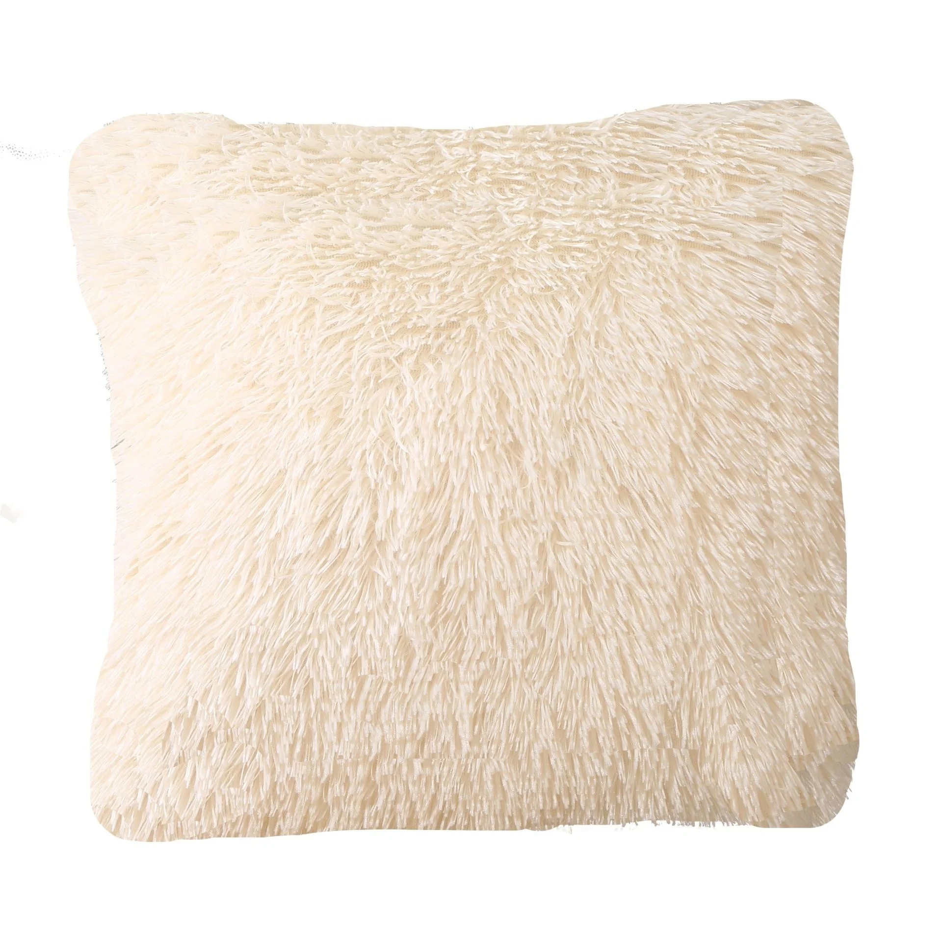43x43 CM Modern Shaggy Fluffy Plush Cushion Cover Home Decor Pillow Covers for Sofa Couch Car