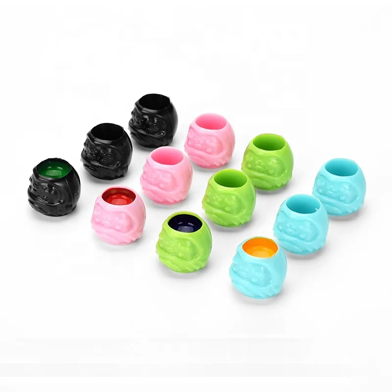Disposable Plastic Colorful 200 pcs/box Self-standing Pigment Container Thicken Bottom Tool Accessory Tattoo Ink Holder Cups