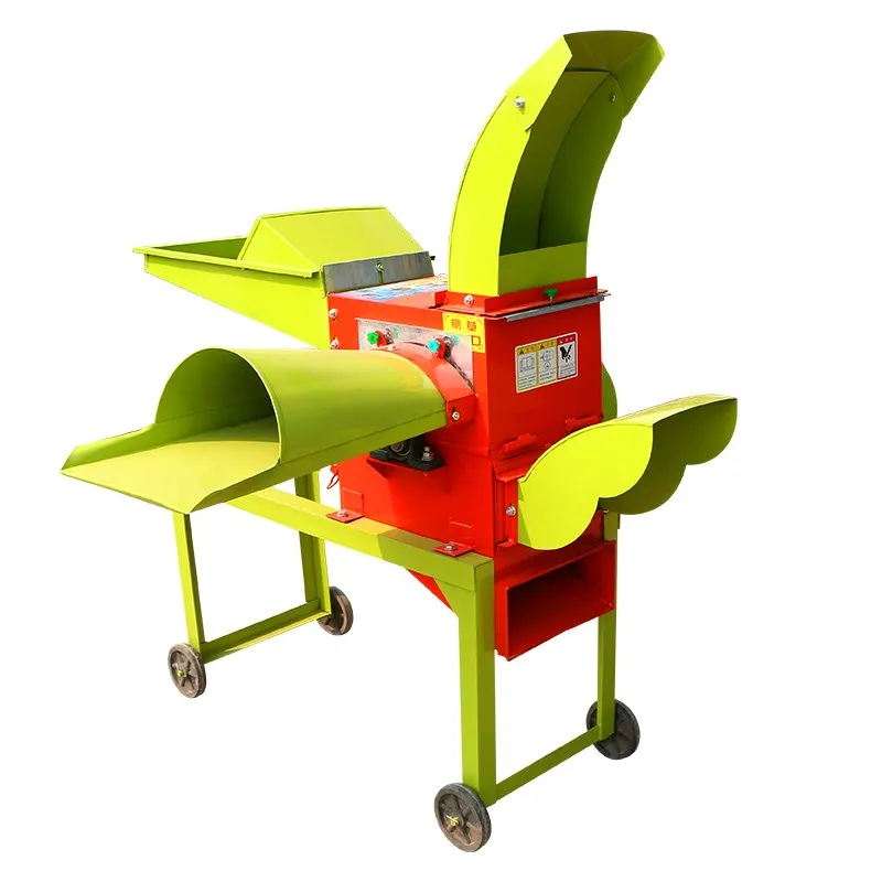 Farm Used Small Electric Animal Feed Wheat Straws Cutting Machine Alfalfa Grass Chaff Cutter Price for Sale