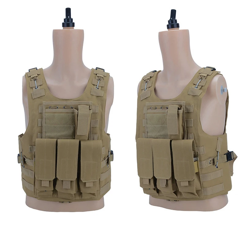 Custom Multi Functional Oxford Nylon Fashion Airsoft Bandolier Plate Carrier Combat Quick Release Body Security Tactical Vest