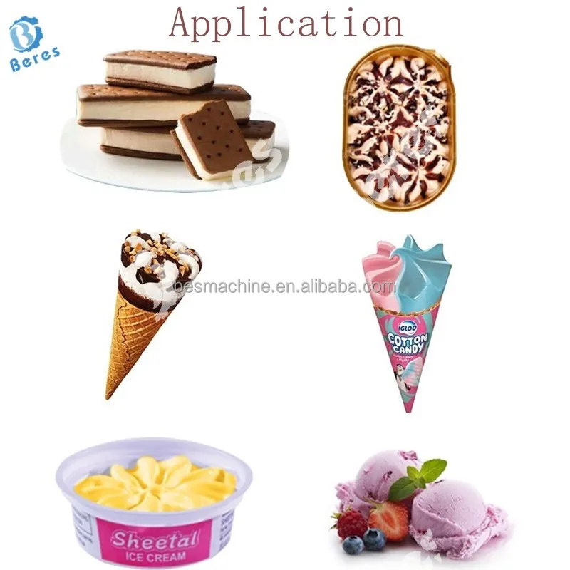 Continuous Ice Cream freezer Making Machines Hard Ice Cream Equipment ice cream production line