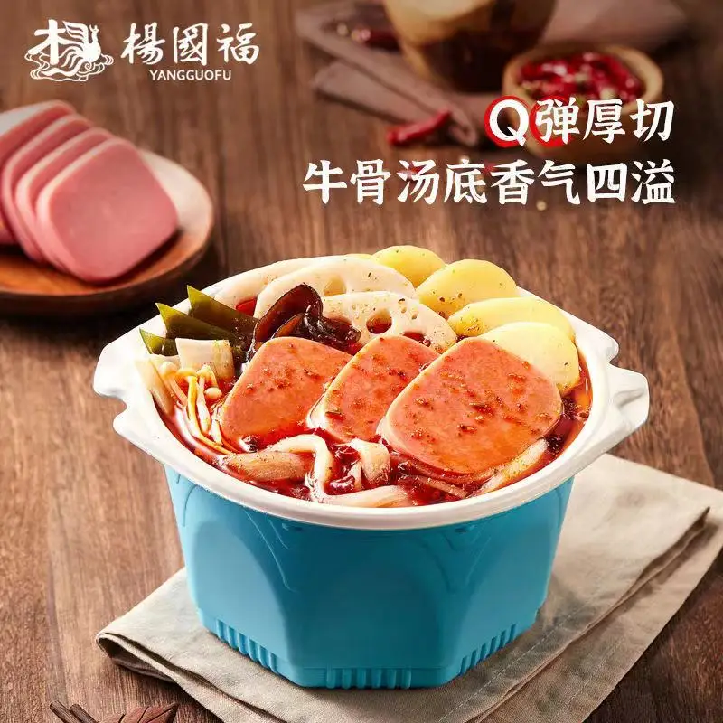 Yang Guofu lunch meat sausage slices tomato spicy hot, convenient instant spicy self-heating smallFondue