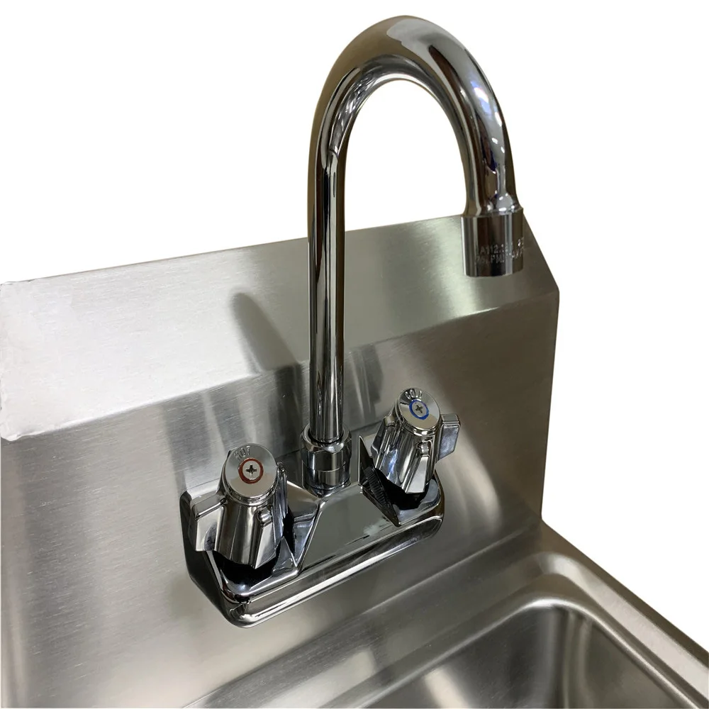 NSF Commercial kitchen Wall Mount stainless steel Hand Basin hand washing sink with faucet High quality welded sink