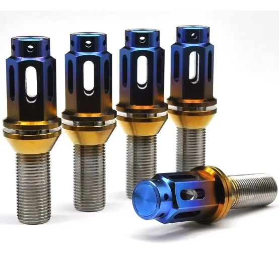 Titanium rim bolts wheel lug nut bolt M14X1.25/1.5X28mm for racing car