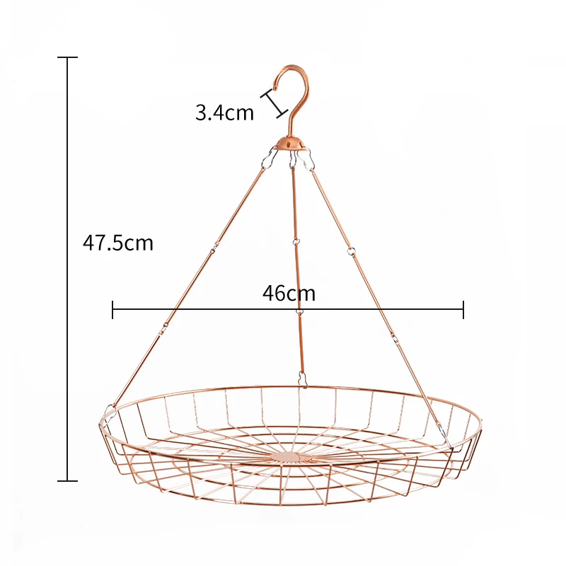 Wholesale Multi-Clips Hanger For Socks Stainless Steel Metal Socks Rack With Basket And Clips