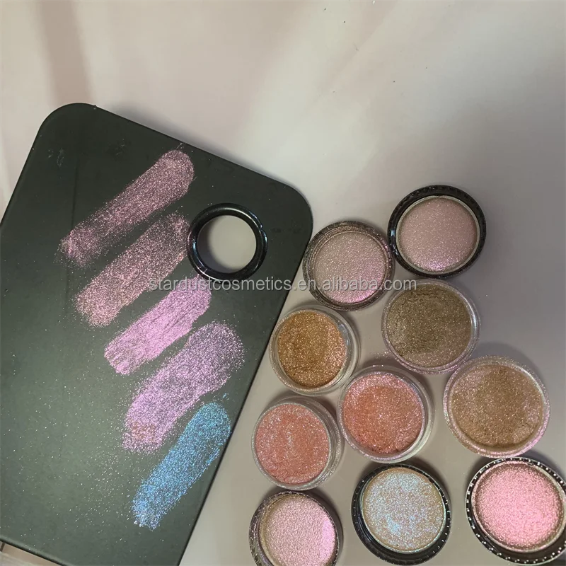 pink gold blue purple color shifting available shimming shiny body and eye shadow makeup loose eyeshadow pigments