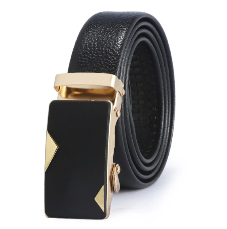 New Product mens automatic buckle belts for men Genuine Leather belt custom logo LQbelt factory