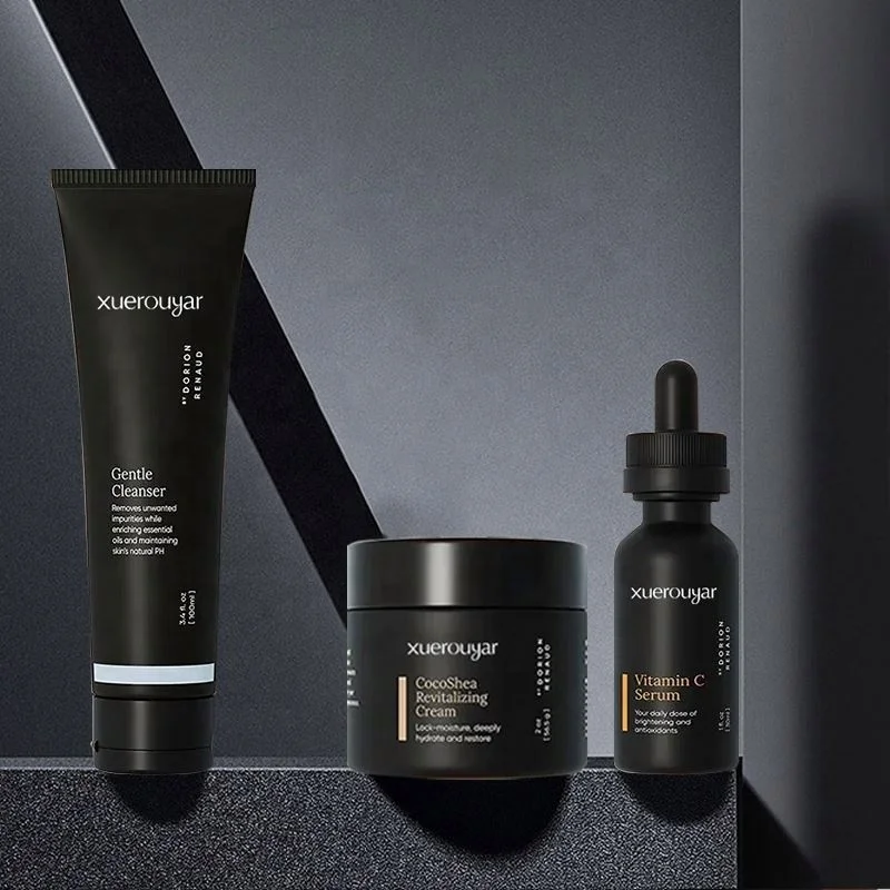 Three Piece Whitening Moisturizing Repair  Moisturizing Cream Lotion Man Face Wash  Men Skin Care Set