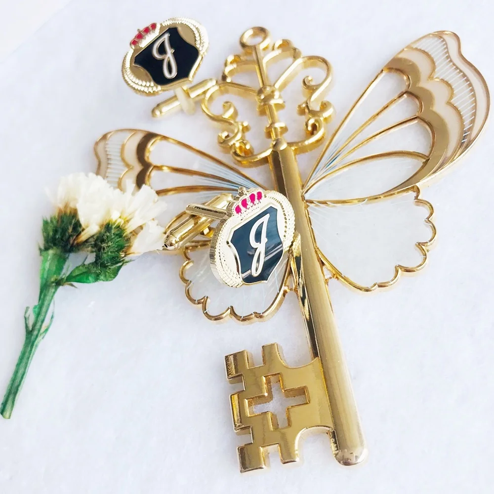 Make Custom Cuff Link With Your Logo Design Low Minimum Cloth Gold Plated Round Shape Luxury Cufflinks for Men Gifts Decoration