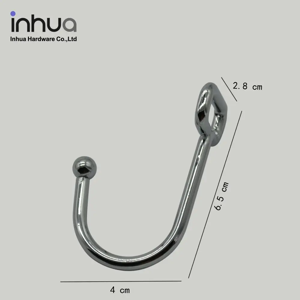 Non-perforated bathroom kitchen hook metal wall hook