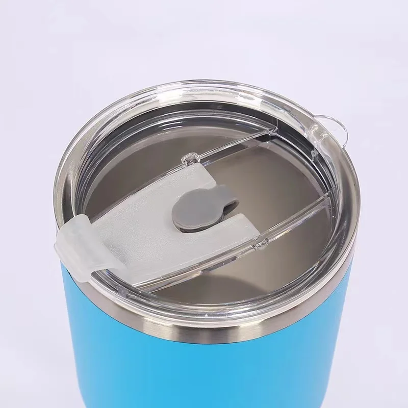 2023 Best Selling Custom Eco Auto Travel Mug Double Wall Vacuum Insulated Thermal Stainless Steel Gift White Sport Metal OEM