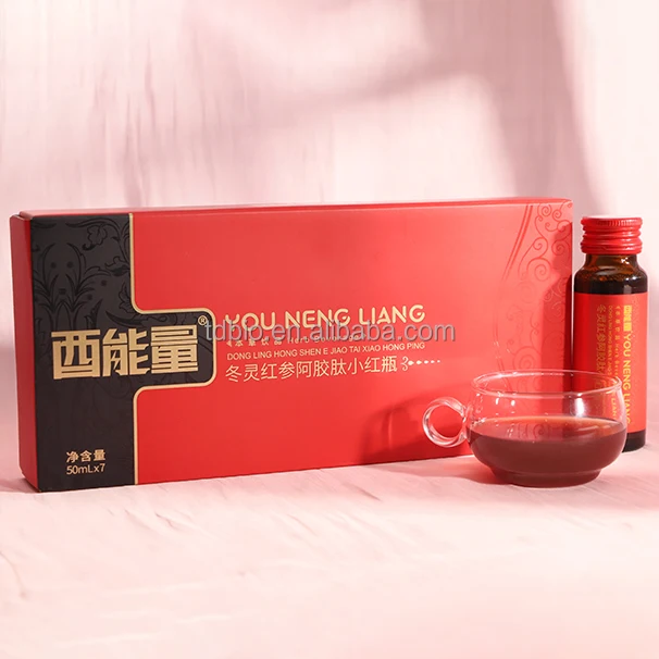 Private label natural ginseng herbal drink men energy booster supplement panax ginseng oral liquid drinks