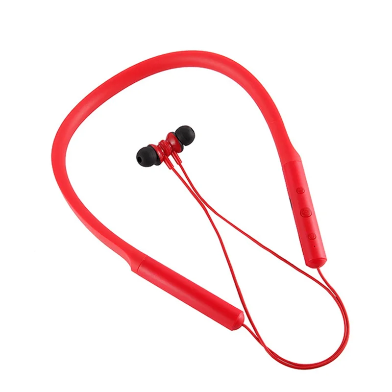 Magnetic Wireless Sport Bass Earbuds Stereo Sport Earpiece Retractable Bass Stereo Neckband Headset