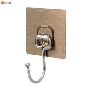 Multi-functional strong traceless large hook transparent drawing free punch stick hook