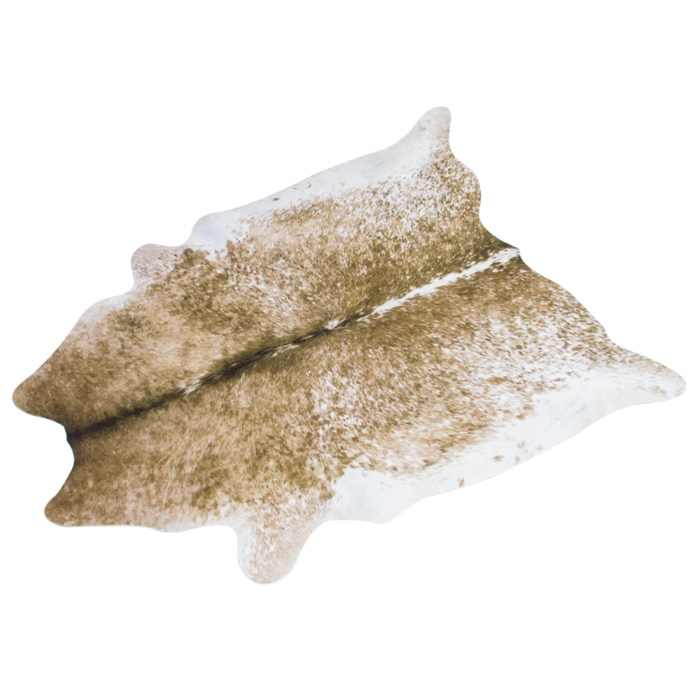 Premium Faux Cowhide Durable and Large Size Cow Print Suitable for Bedroom Living Room Western Decor Faux Fur Animal Hide Carpet