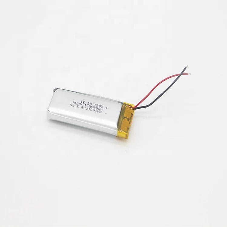 Hot Sale Factory Direct Price 651738 3.7V 400mAh  Lithium Ion  battery Dry Cell Practical Polymer
