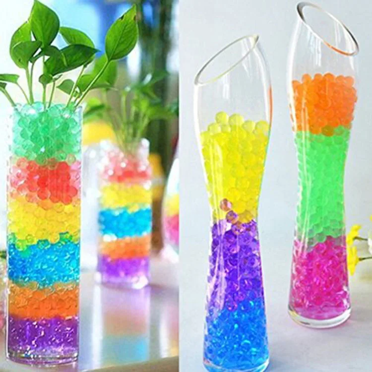 Biodegradable Colorful Magic Crystal Soil Gel Balls Water Beads For Kids Educational Sensory Toys