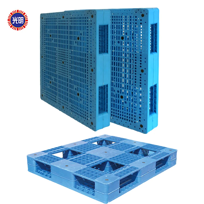 Low-cost transportation exports 4-way plastic heavy duty pallets for storage usage euro pallet hdpe pallet