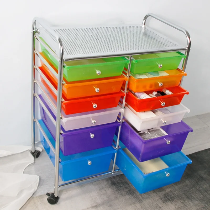 GMJ  Portable Tiers Storage Cabinet For Bathroom Kitchen Household Storage Rolling Drawer Storage Cabinet