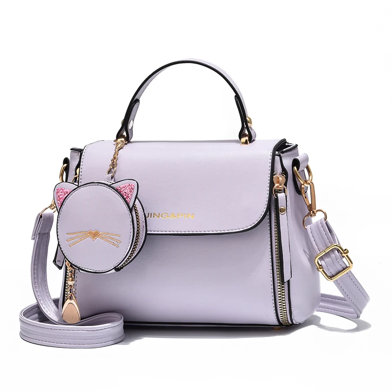 Fashion wholesale pu Leather luxury lady bags girls cute handbags for women 2021