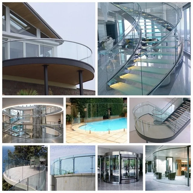 Best Selling 3mm-19mm Curved Tempered Glass Architectural Safety Glass