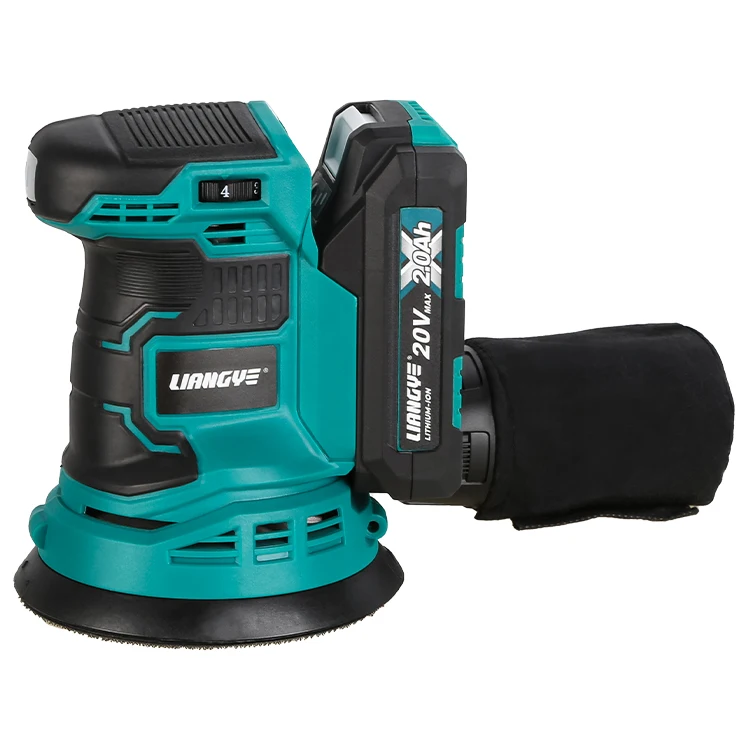 Liangye Electric Tools LCO777-1 hooks pads orbital sander with vacuum collection bag