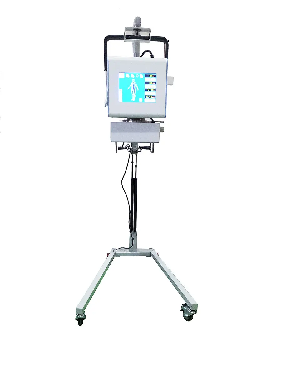 digital X-ray machine 3.5kw/5kw/8kw for human or vet veterinary instrument mobile DR x ray equipment with flat panel detector
