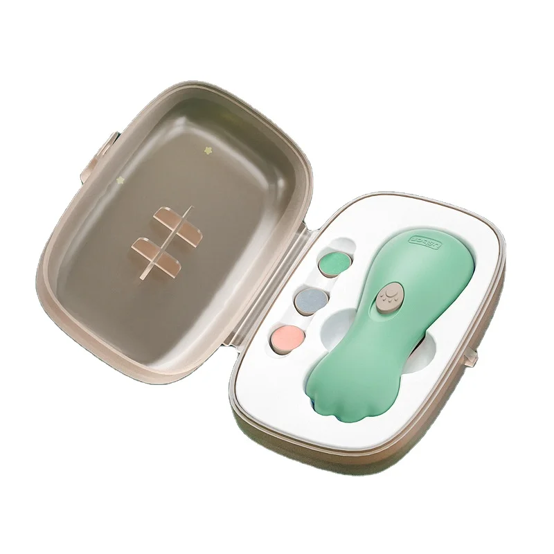 New Safe Electric Baby Infant Nail Filer with Light Battery Operated Newborn Nails Care Trimmer for Baby Fingernail Nail Trimmer