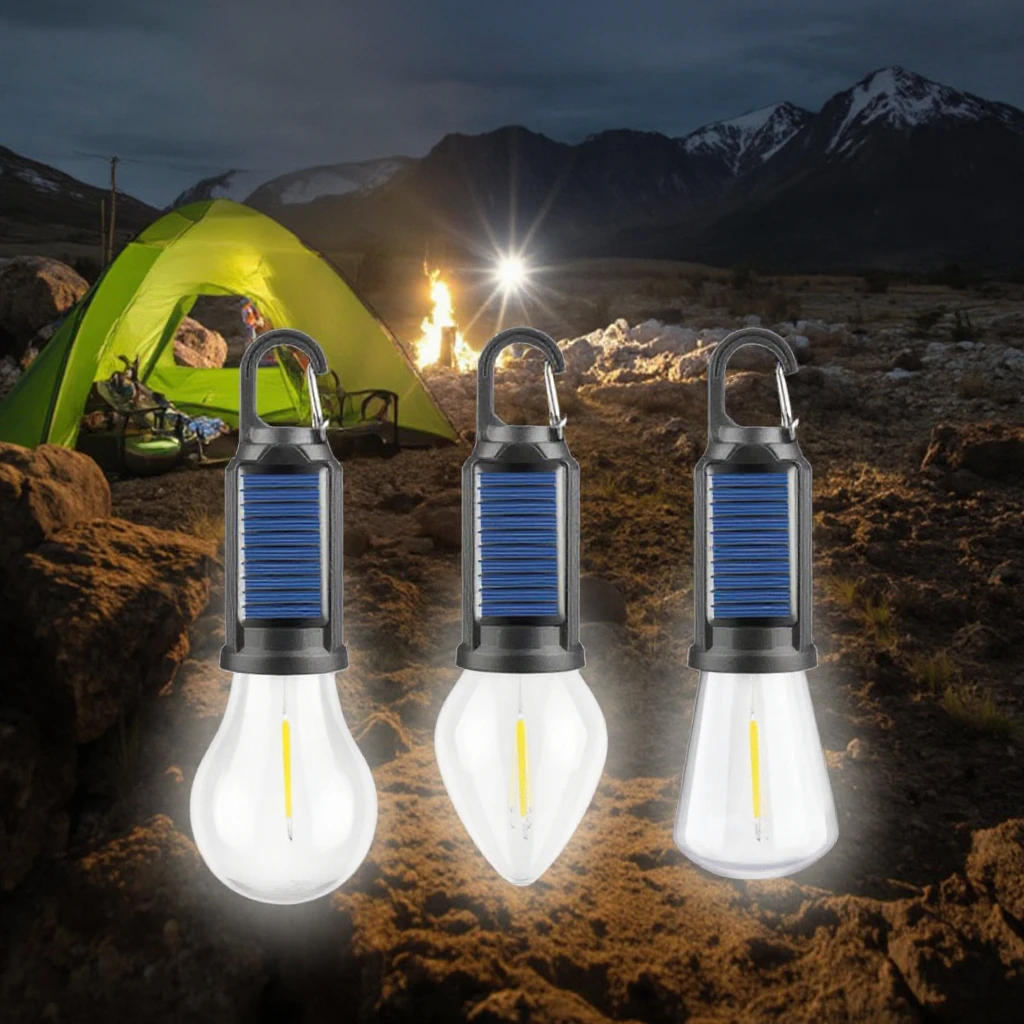 Factory Supply LED Camping Tent Light Bulb IP65 Portable Hanging Fishing Outdoor Waterproof Lantern Rechargeable Camping Lamp
