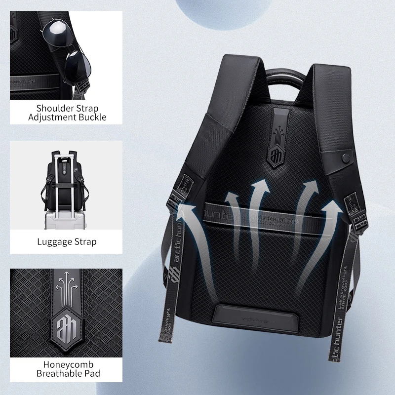 ARCTIC HUNTER Backpack For Travelling  Mens  BackPacks Business expandable Laptop Backpack Bag With USB Charging Port mochila