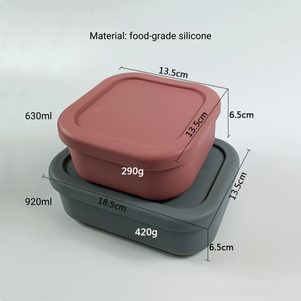 100% Food-grade Silicone Kids Bento Box With Lid Children Lunch Box Lunchbox Kids