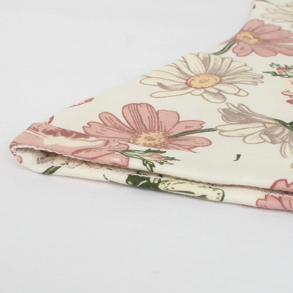 Customized 100% Organic Cotton Knitted Baby Bedding Swaddle Muslin Blanket Soft Luxury Baby Blankets Set