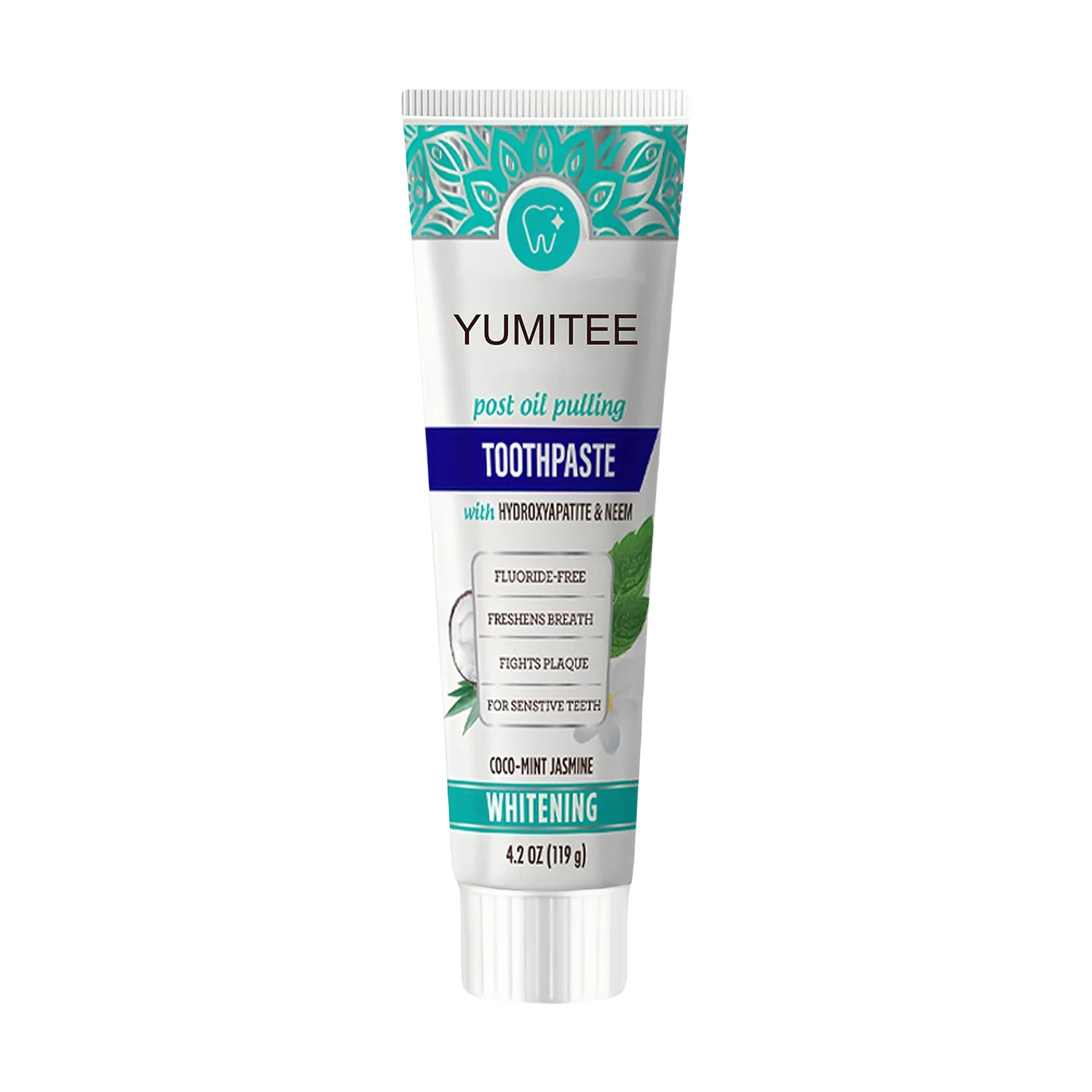Timu TK 4.2oz  nano hydroxyapatite Whitening Toothpaste FLUORIDE-FREE mint flavored sensitive toothpaste