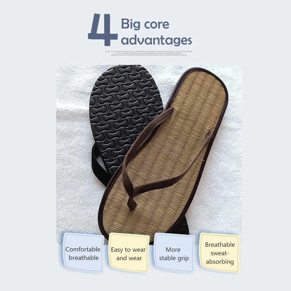 Eco-friendly slippers Cork sole slipper with logo Biodegradable bamboo slipper