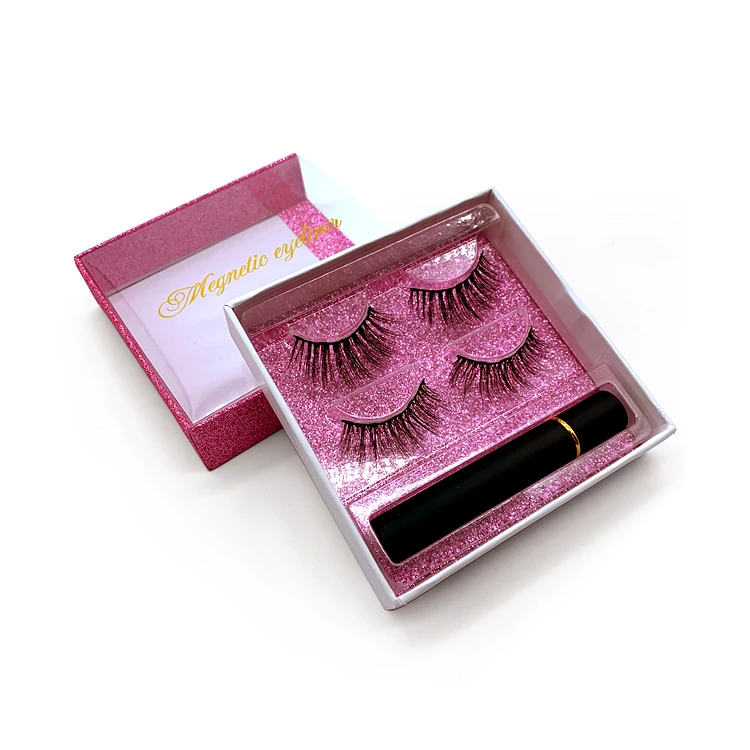  SY Lashes Shuying Заводская подводка для глаз под заказ магнитные Eeyelashes 2 пары в магнитной подарочной