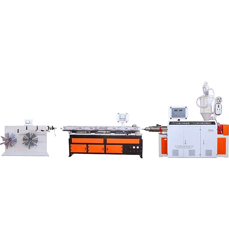 ПВХ ПЭ спиральная одностенная гофрированная труба для машины