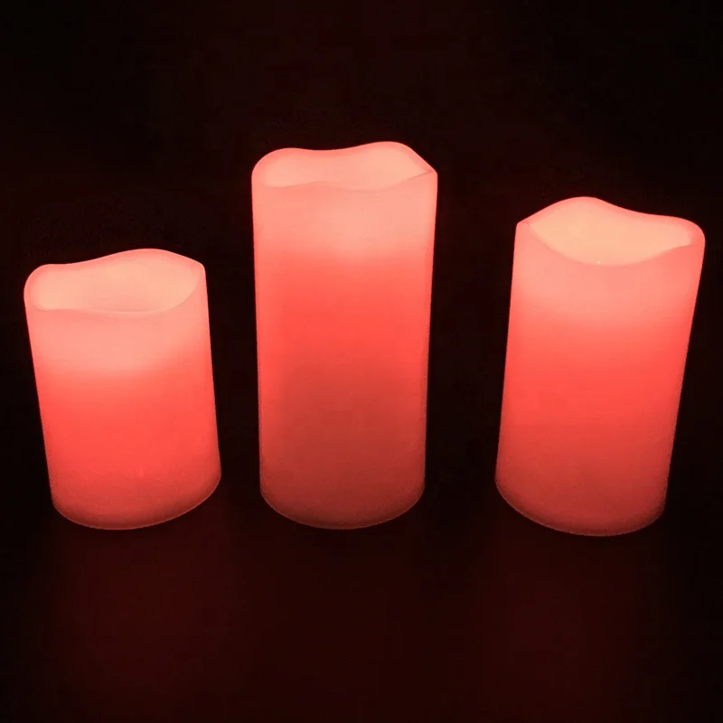 12 Color Changing Flameless LED Candle with 18 Keys Timer Remote Control