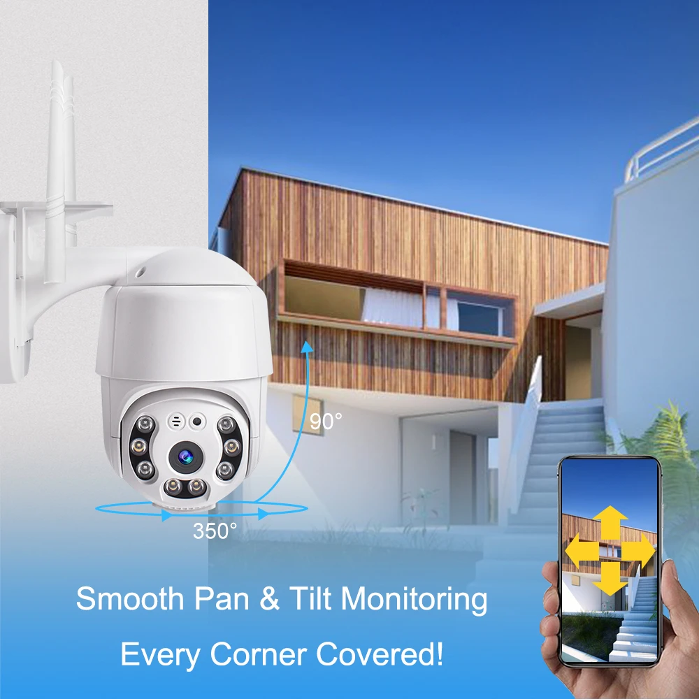 New Hot Sale Cheap Price 3MP 1080P Night Vision Wi-Fi Smart Outdoor Camera Wifi CCTV Camera  Analog Camera