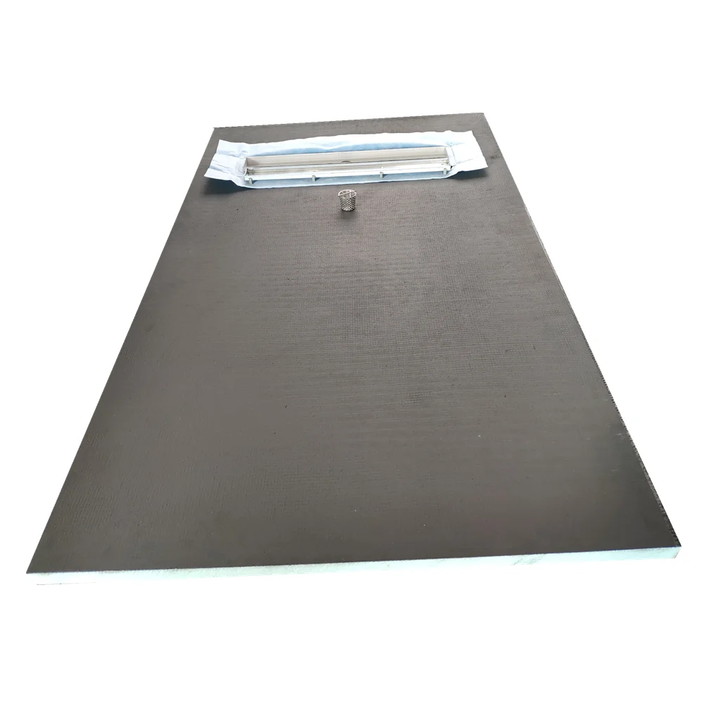  3ft*5ft xps foam fiberglass linear drain shower tray /shower base for