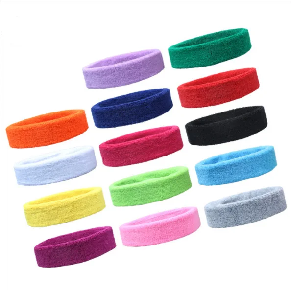 NATUDON Amazon Hot Selling Solid Color Unisex Fashion Sport Breathable Sweat Head Band Pita Keringat Kepala