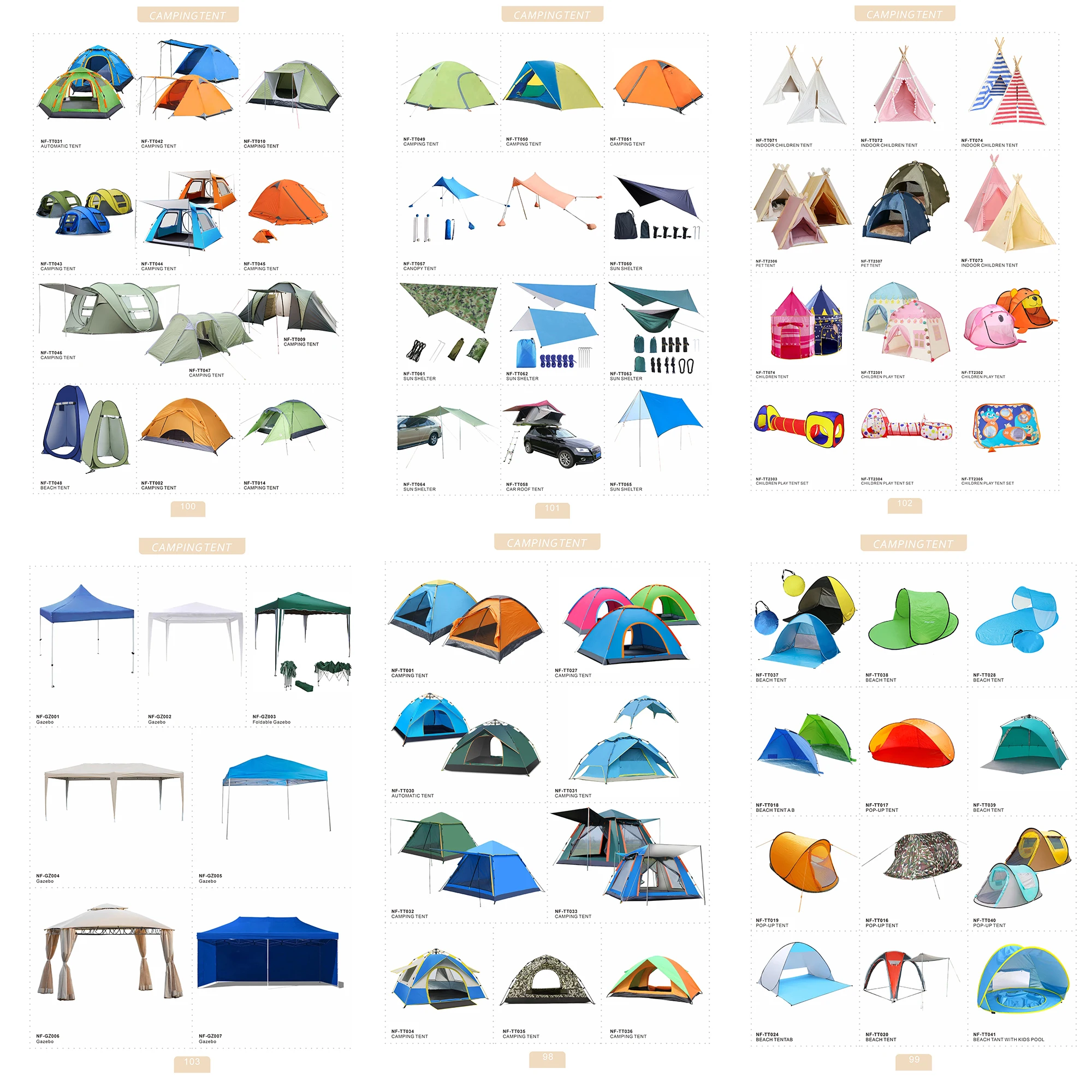 Modern Novel Design Factory Price Outdoor Tent Camping