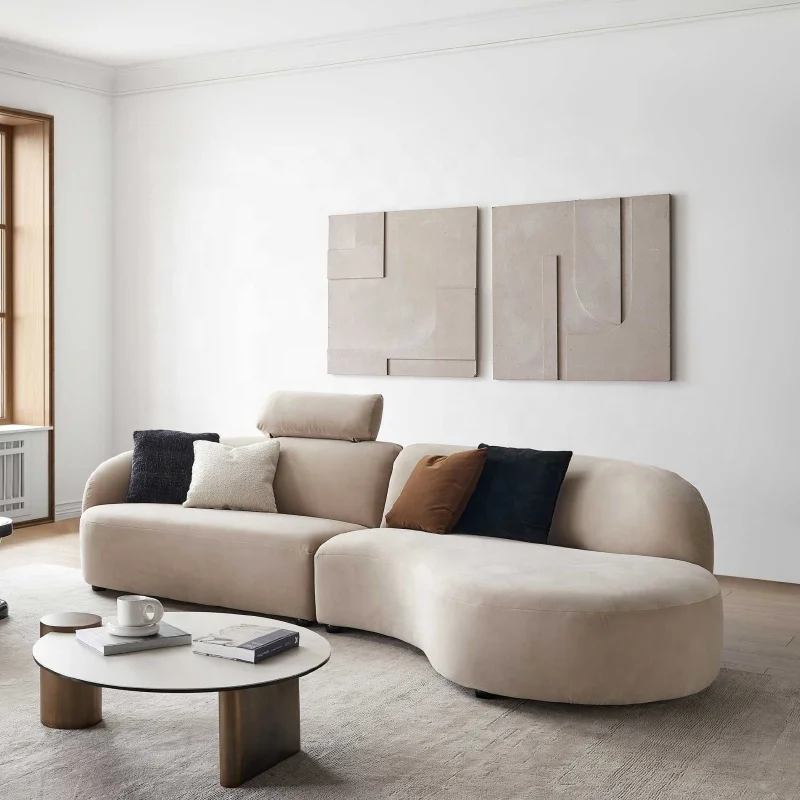 Nordic simple style living room sofa combination luxurious sofa living room furniture